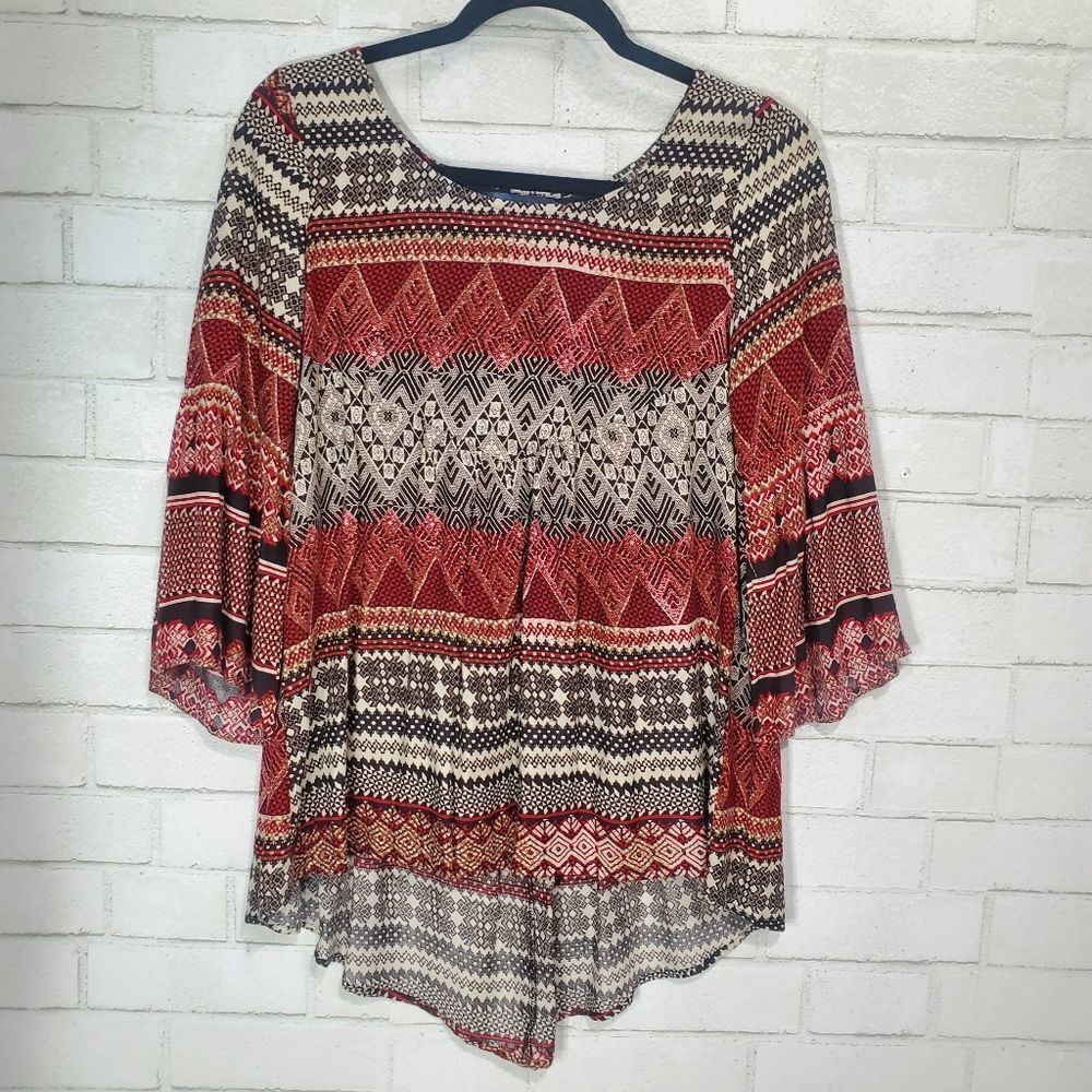 Blue Rain long sleeve blouse